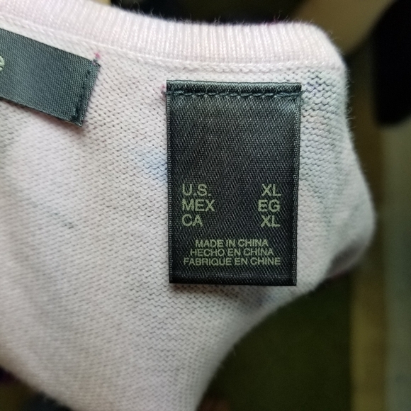 Vtg y2k watercolor tree print knit sweater tank top - Picture 4 of 7